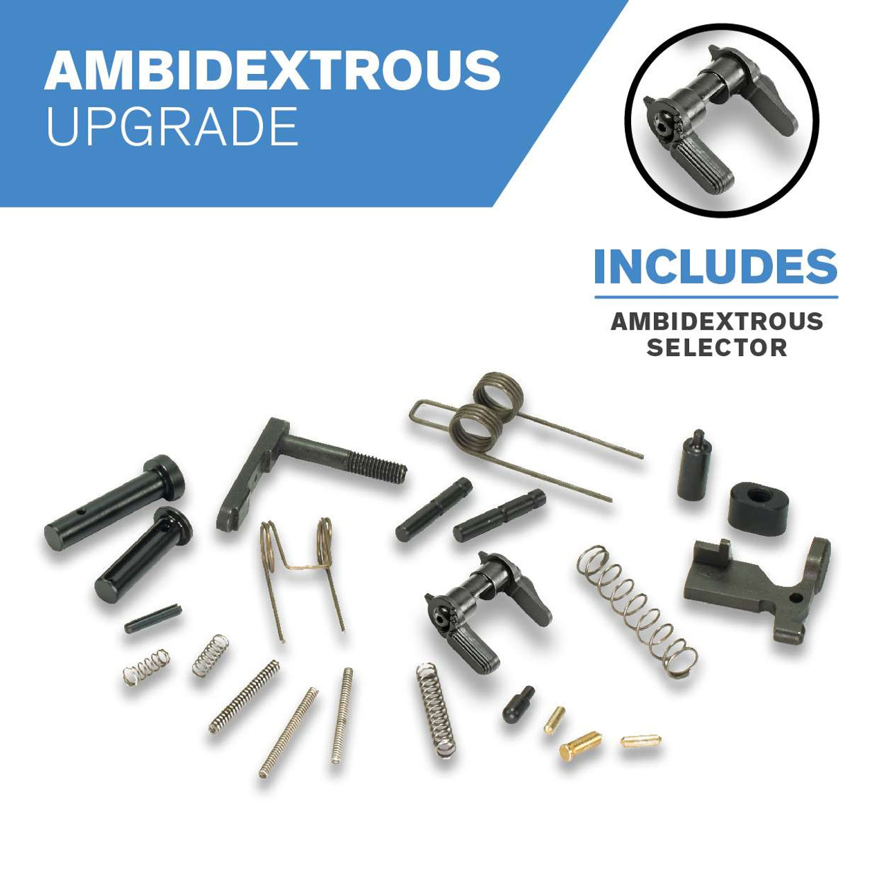 AR15 Lower Parts Kit-Assembler's Special, Ambidextrous, Phosphate