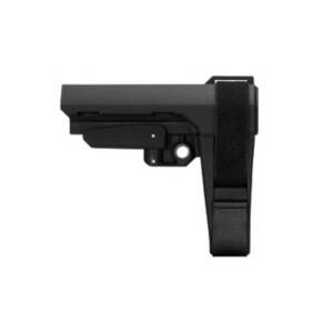 SB Tactical, SBA3, Pistol Stabilizing Brace, Fits AR Carbine Extension, Black, 5 Position Adjustable, Includes Adjustable Nylon Strap